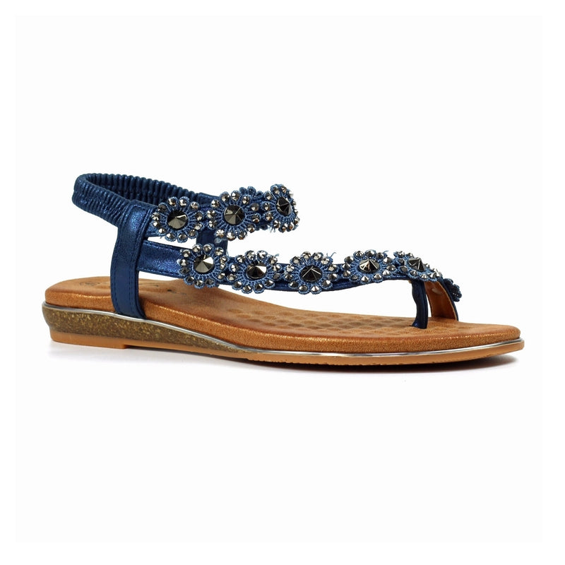 Charlotte Navy Sandal