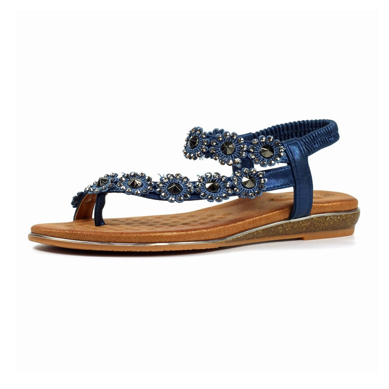 Charlotte Navy Sandal