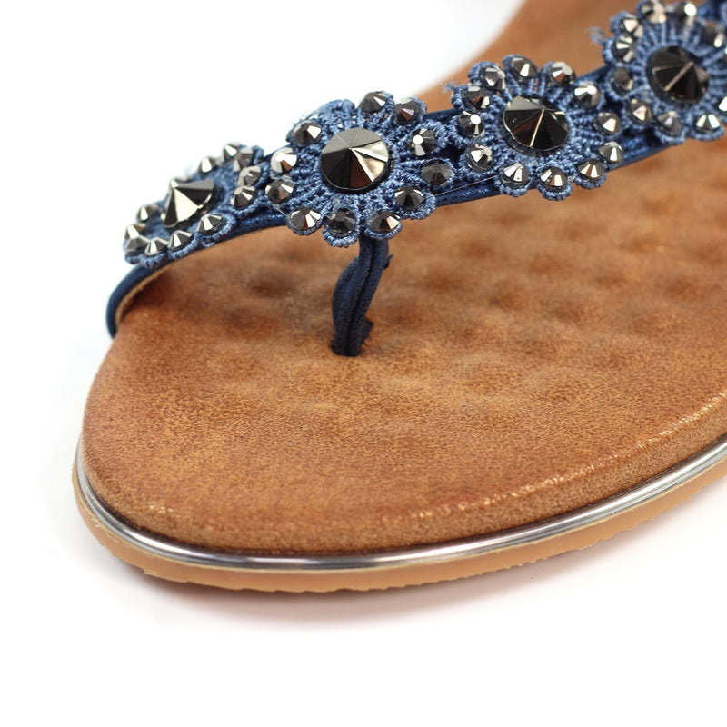 Charlotte Navy Sandal