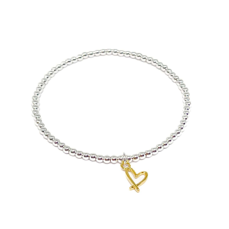 Cora Heart Gold Bracelet