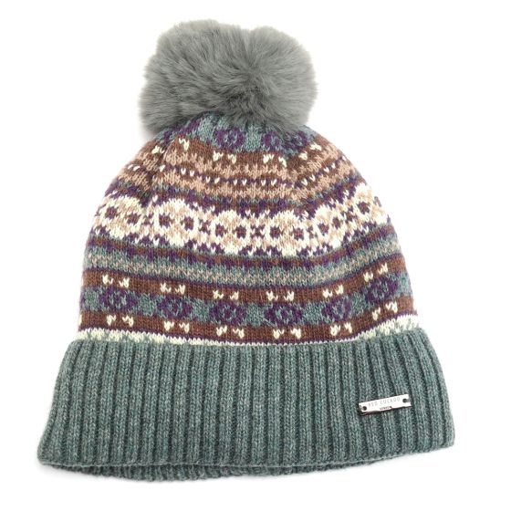 Green Fair Isle Hat