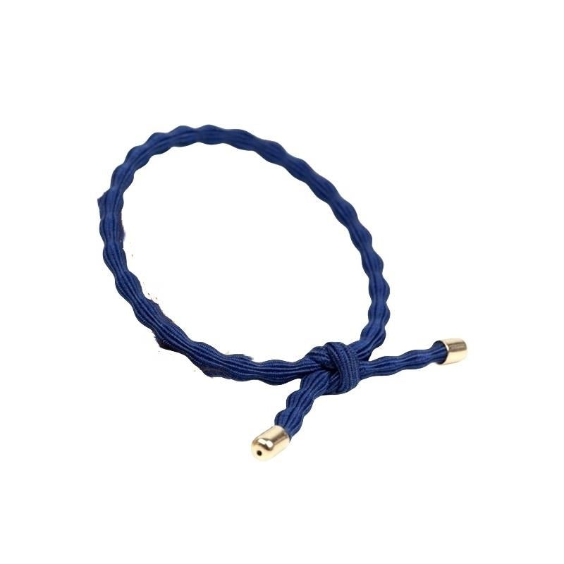 Navy Knot Wave Hair Tie