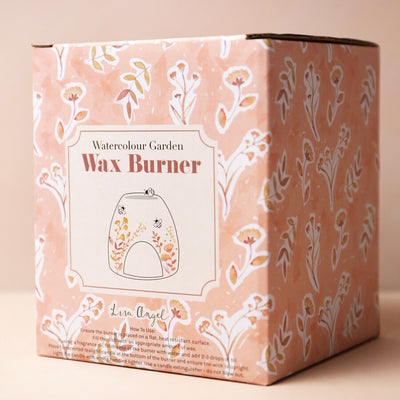 Dusky Pink Floral Bee Ceramic Wax Burner