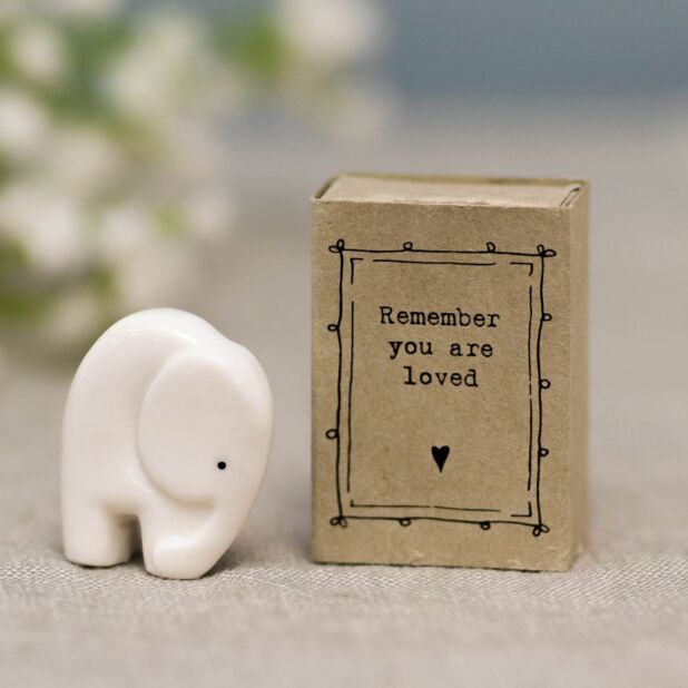 You Are Loved Elephant Matchbox