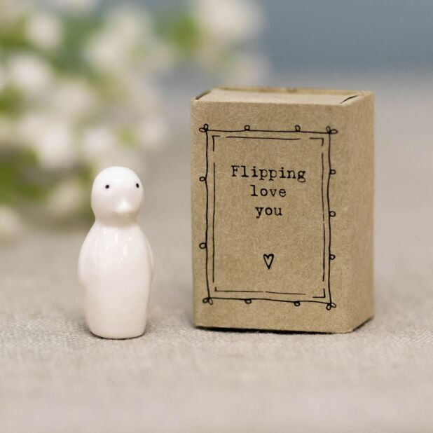 Flipping Love You Penguin Matchbox