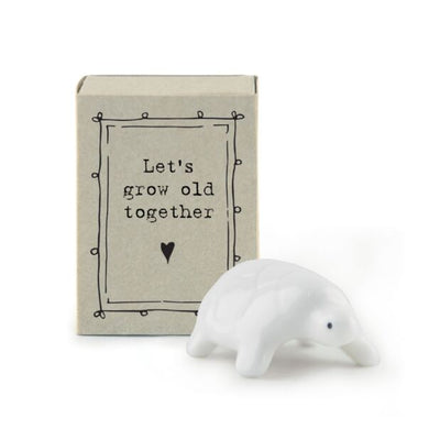 Let's Grow Old Together Tortoise Matchbox