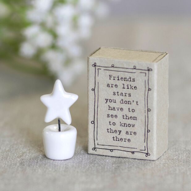 Friends Are Like Stars Matchbox