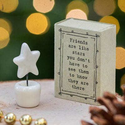 Friends Are Like Stars Matchbox