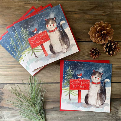 Christmas Santa's Stop Charity Card Pack