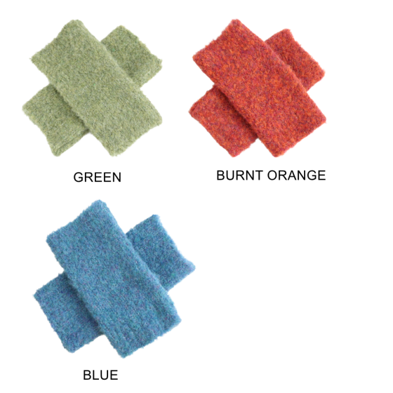 Green Fingerless Gloves