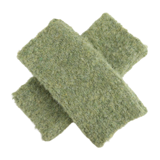 Green Fingerless Gloves