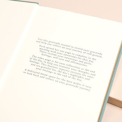 Green Floral Daily Gratitude Journal