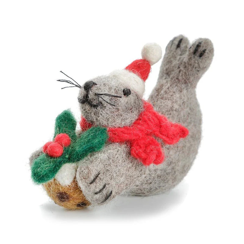 Christmas Grey Seal Decoration