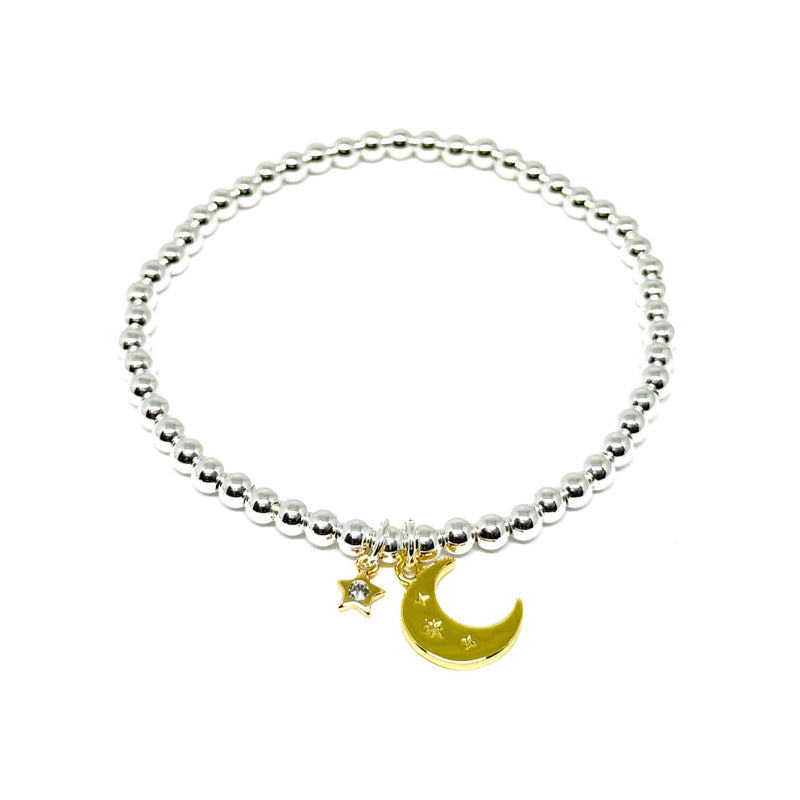 Harwin Moon & Star Gold Bracelet