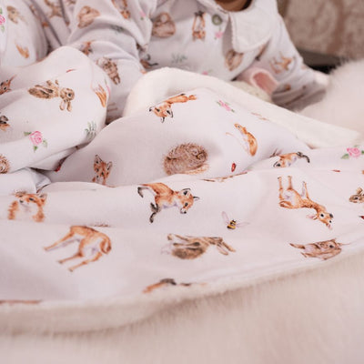 ‘Little Forest’ Woodland Animal Baby Blanket