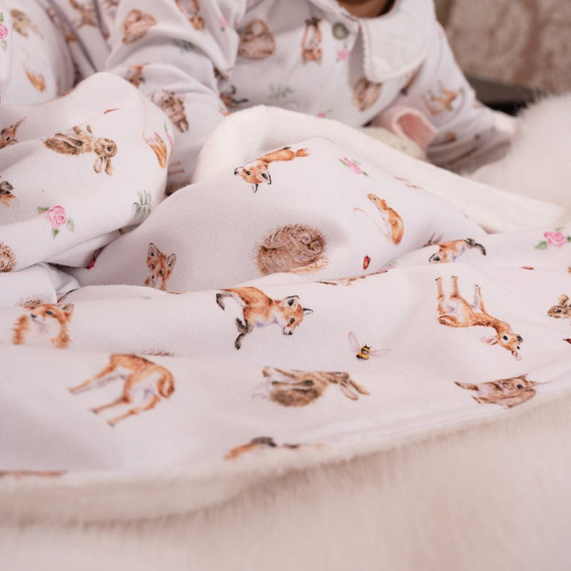 ‘Little Forest’ Woodland Animal Baby Blanket