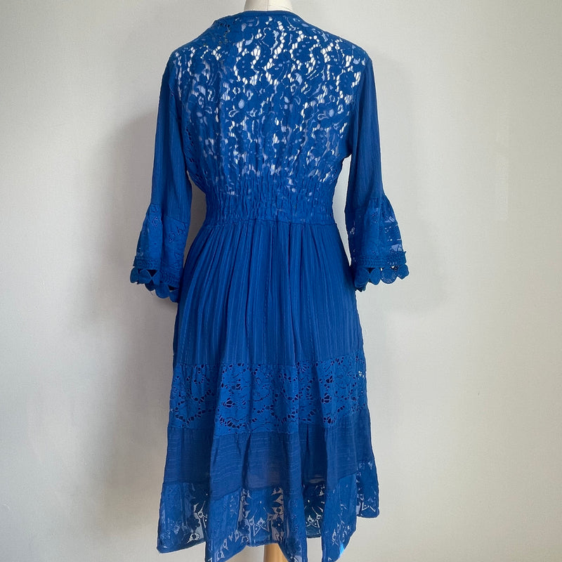 Dara Broderie Detail Dress - More Colours Available
