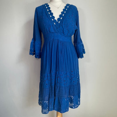 Dara Broderie Detail Dress - More Colours Available