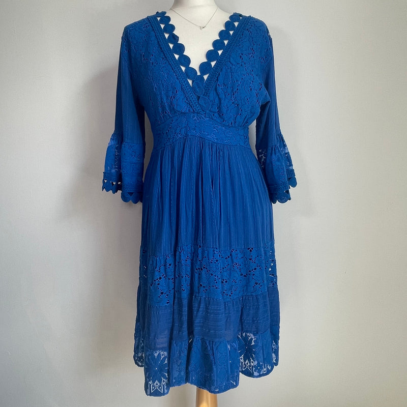 Dara Broderie Detail Dress - More Colours Available