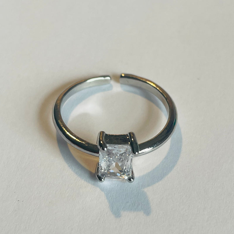 Rectangle Diamond Ring