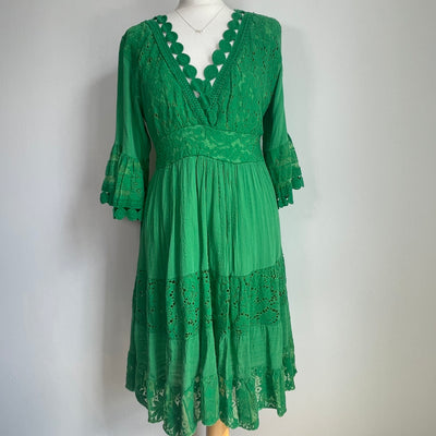Dara Broderie Detail Dress - More Colours Available