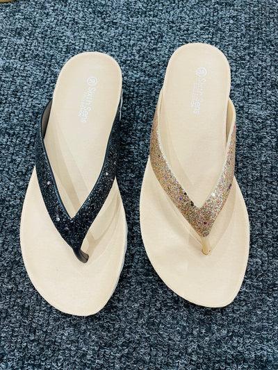 Flossie Sparkle Flip Flop Black