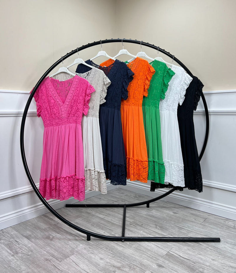 Darcy Broderie Detail Dress