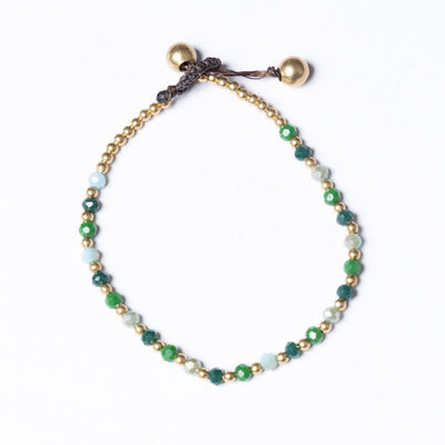 Brass Crystal Healing Bracelets - More Designs Available