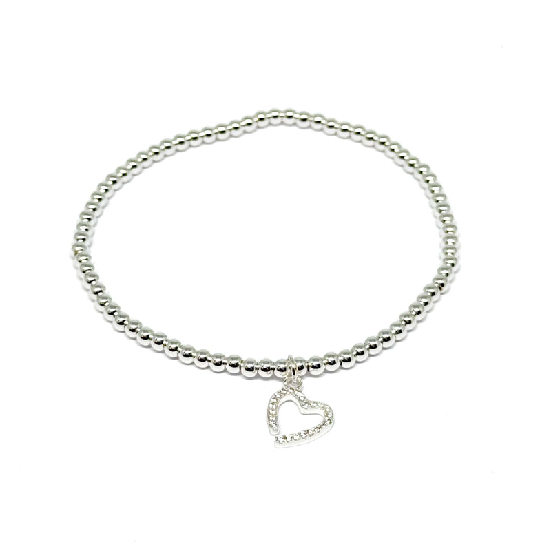 Jara Heart Silver Bracelet