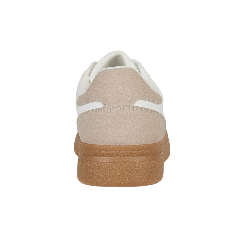 Jet White & Khaki Trainers