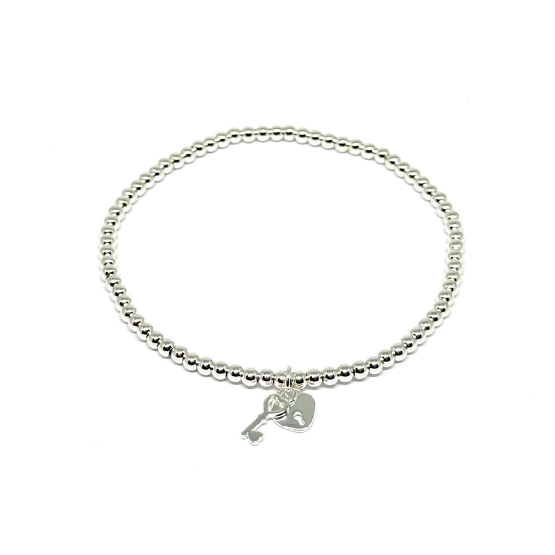 Kiko Lock & Key Bracelet Silver
