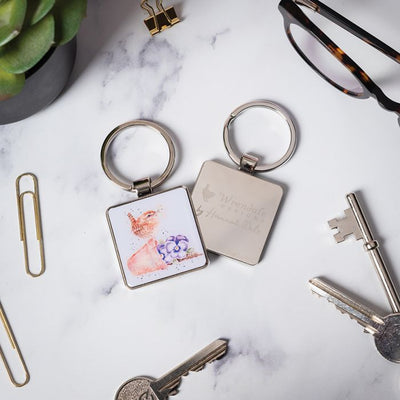 'Pottering Around' Wren Keyring