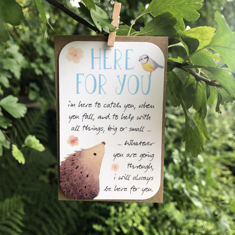 Here For You Keepsake Card