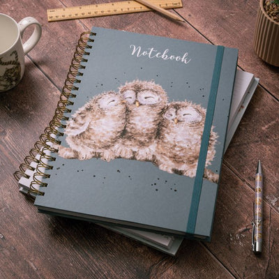 'Owlets' Owl A4 Notebook