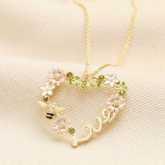 Crystal Flower & Bee &