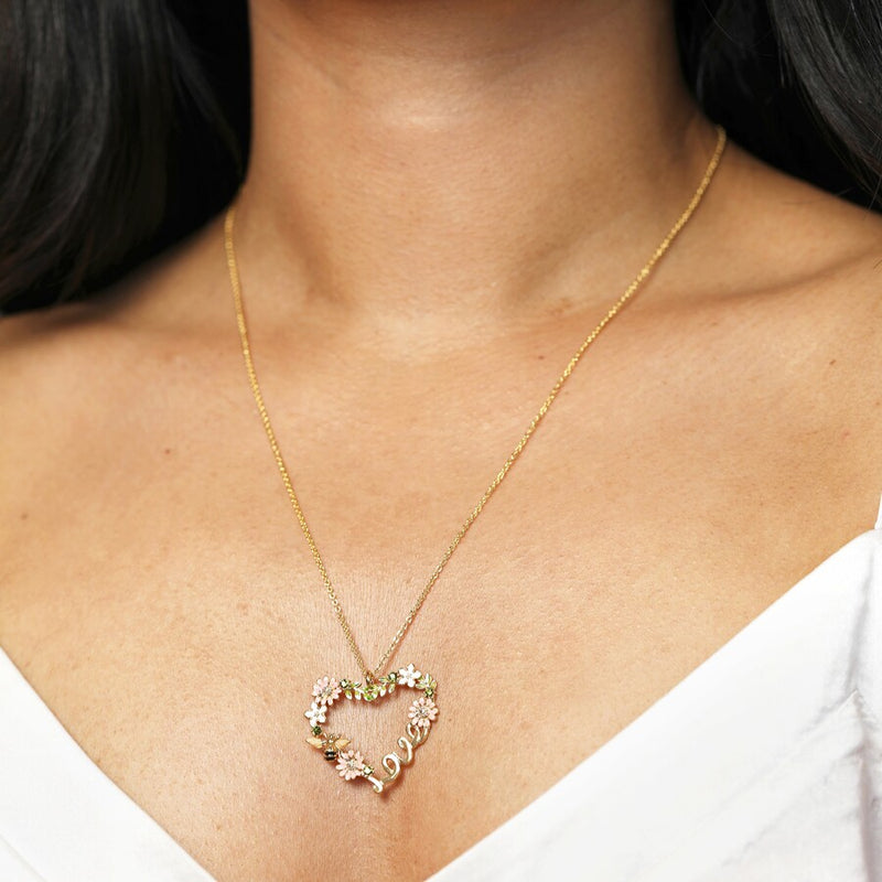 Crystal Flower & Bee &