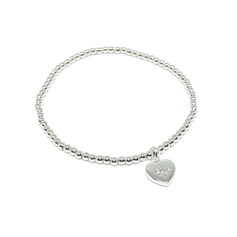 Madison Heart Silver Bracelet