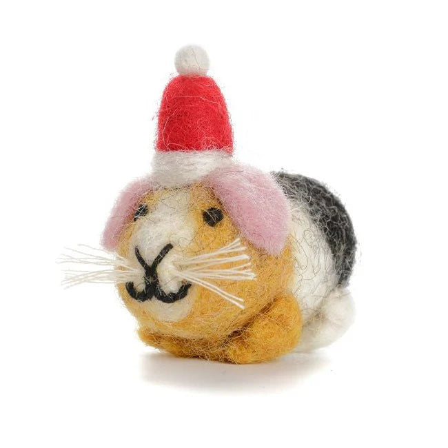 Christmas Mini Guinea Pig Decoration