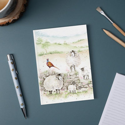 'New Pastures' Sheep A6 Notebook