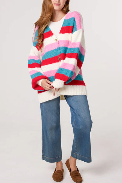 Bethan Bold Stripes Cardigan - More Colours Available