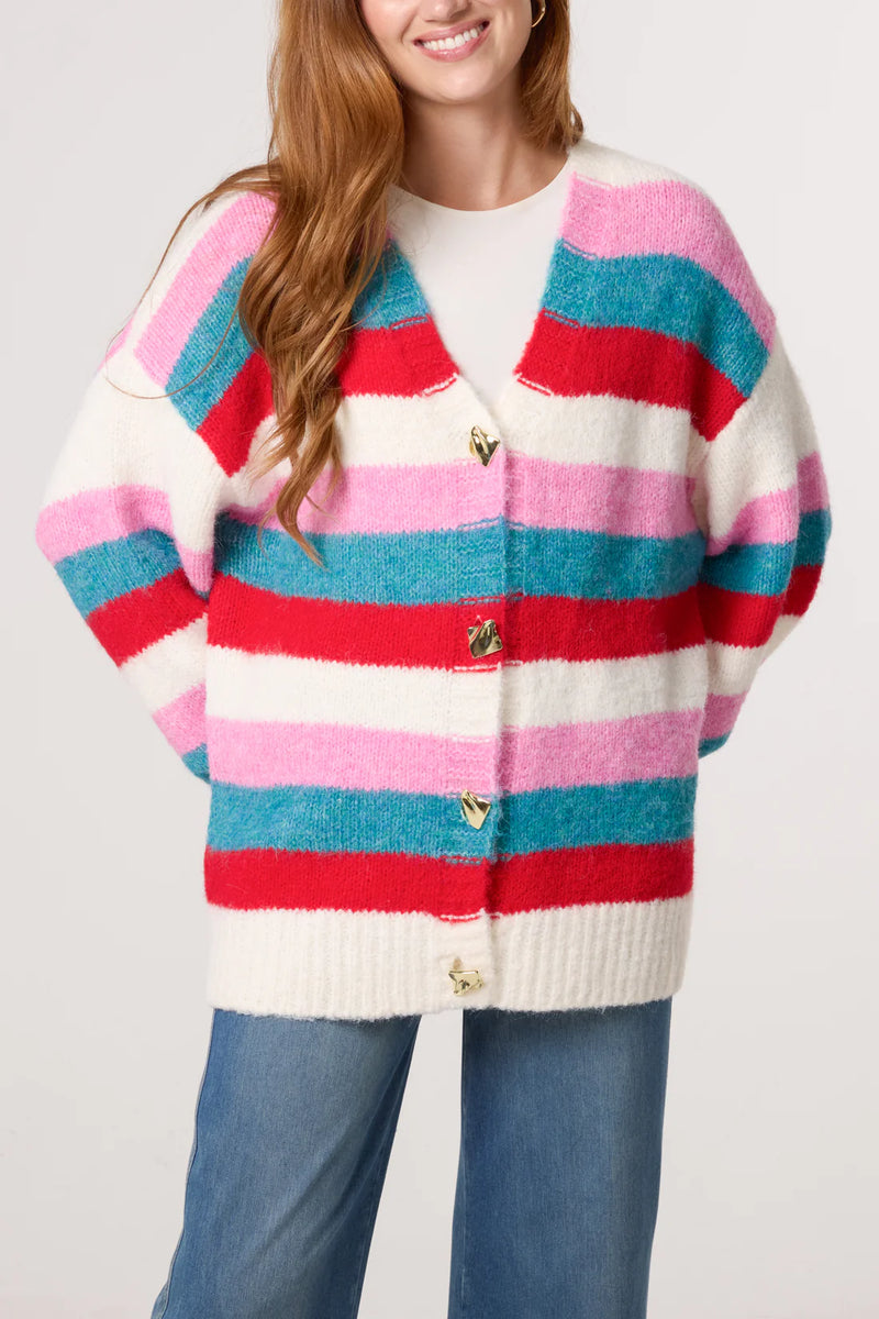 Bethan Bold Stripes Cardigan - More Colours Available