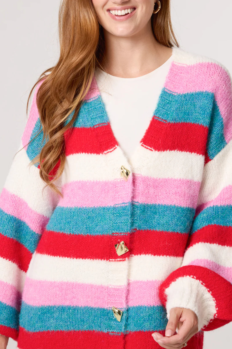 Bethan Bold Stripes Cardigan - More Colours Available