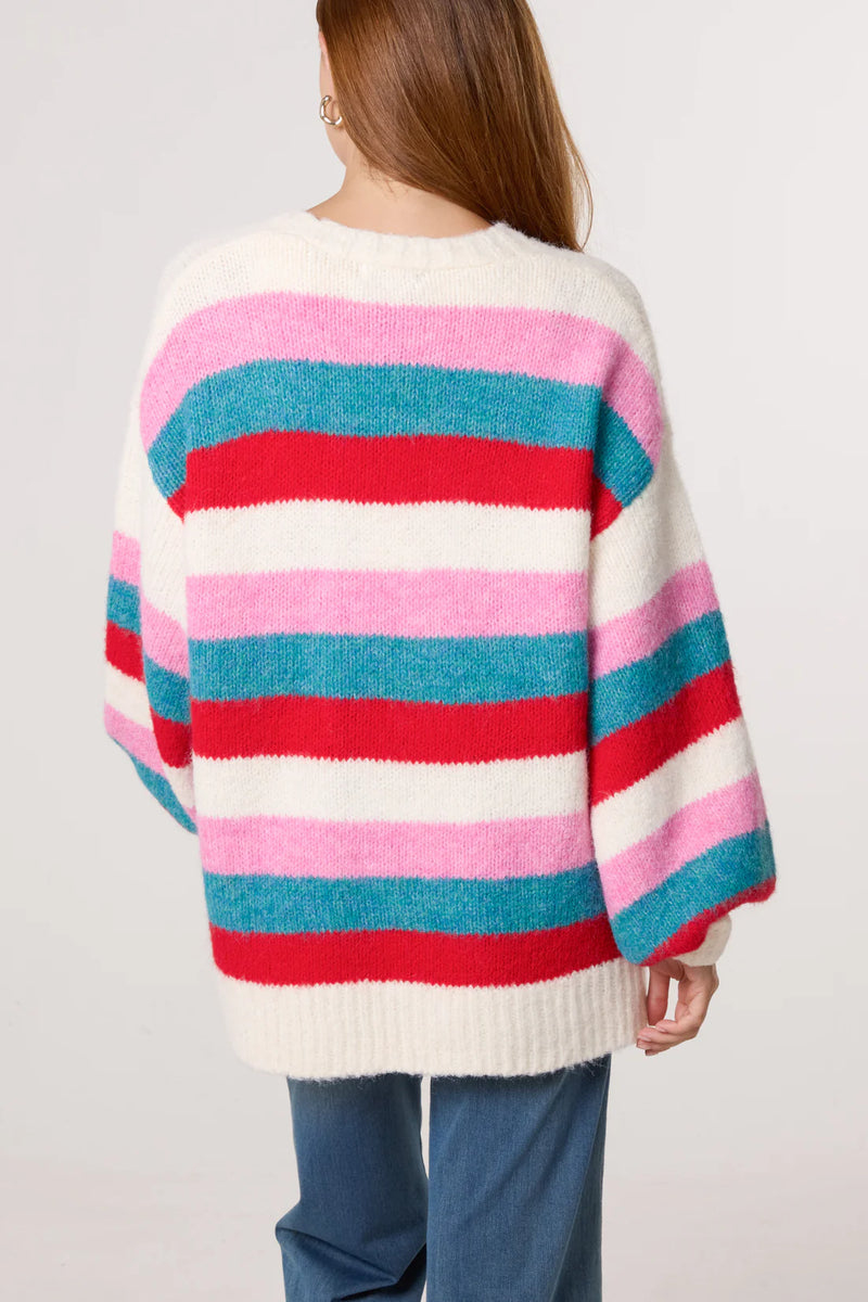 Bethan Bold Stripes Cardigan - More Colours Available