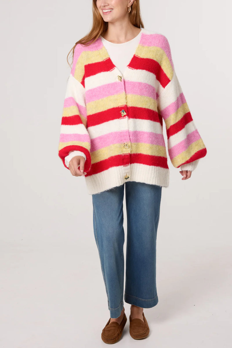 Bethan Bold Stripes Cardigan - More Colours Available