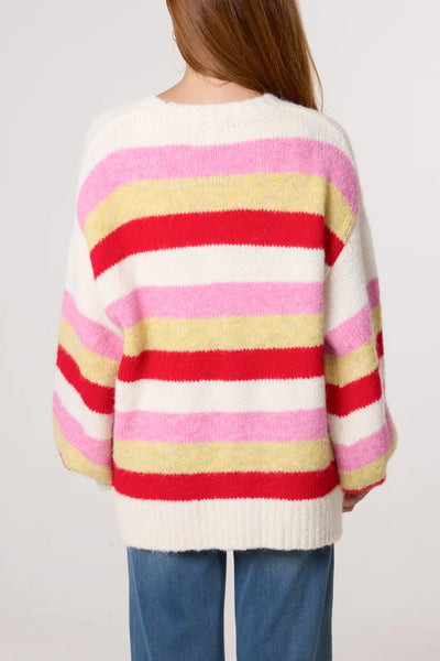 Bethan Bold Stripes Cardigan - More Colours Available