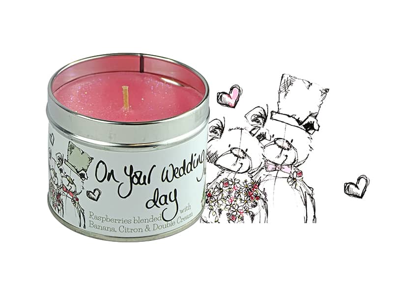 On Your Wedding Day Bear Candle