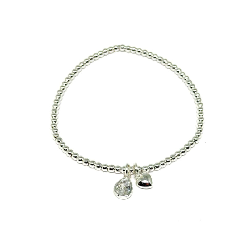 Perdita Diamond Silver Bracelet