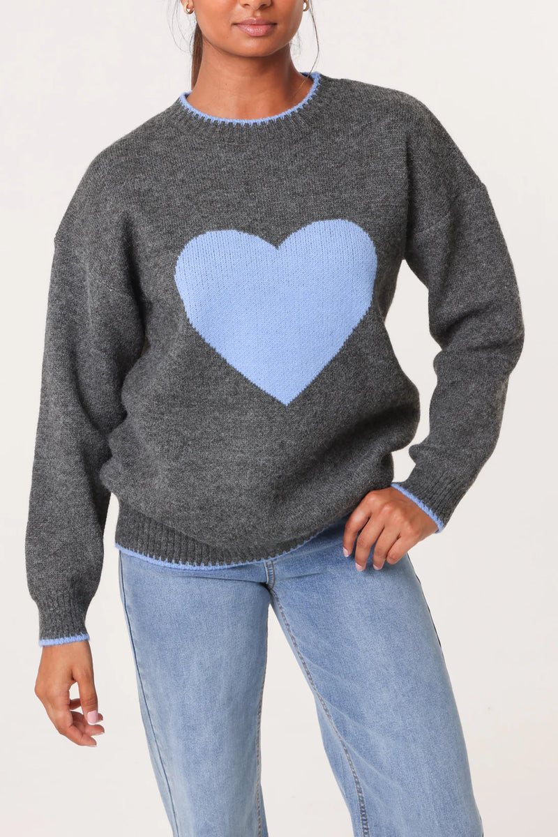 Hilary Heart Jumper - More Colours Available