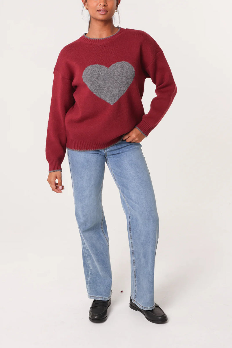 Hilary Heart Jumper - More Colours Available