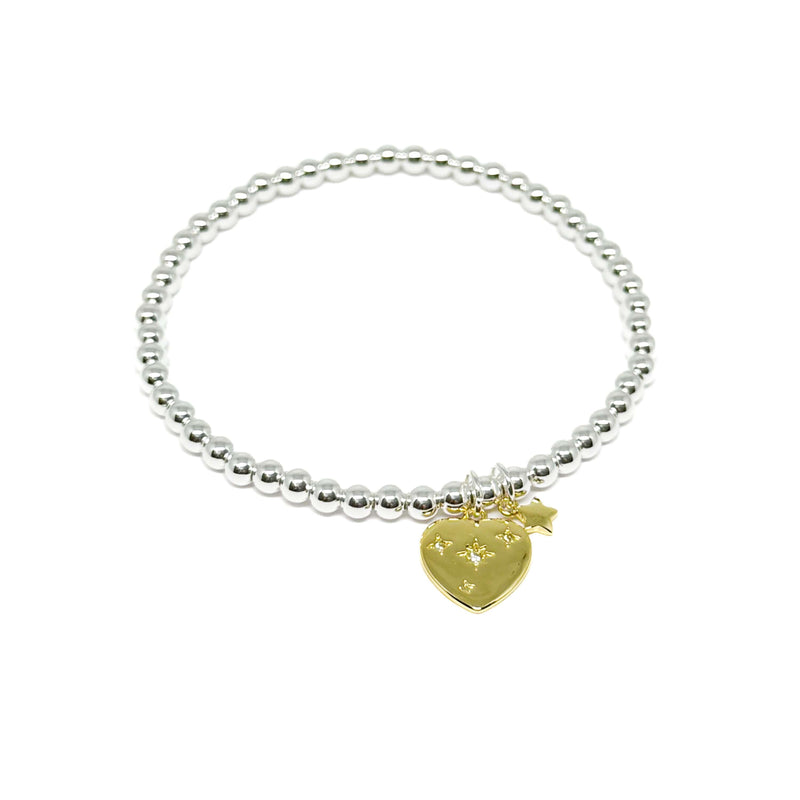 Rea Heart Gold Bracelet